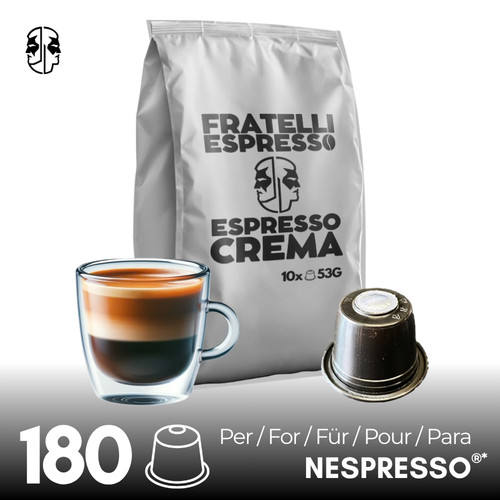 Coffee espresso crema 180 pods - espresso,