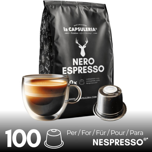 Coffee black espresso 100 - black, pods